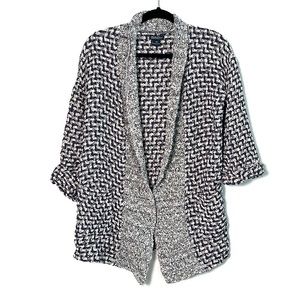 LUCKY BRAND Cuff Sleeve Open Front Knit Cardigan size XS